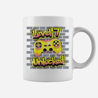 Kids 7 Year Old 7Th Video Gamer Gaming Birthday Party Boys Girls Coffee Mug | Crazezy UK