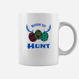 Kids Born To Hunt Easter Egg Cute Gift Boys Girls Kids Coffee Mug | Seseable UK