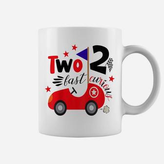 Kids Two Fast 2 Curious Funny 2Nd Birthday Second 2 Years Bday Coffee Mug | Crazezy