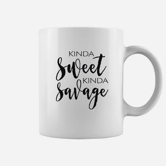 Kinda Sweet Kinda Savage Coffee Mug | Crazezy DE