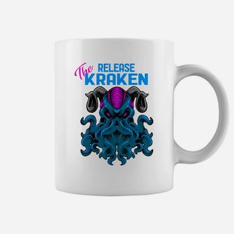 Kraken Sea Monster Vintage Release The Kraken Giant Kraken Coffee Mug | Crazezy AU