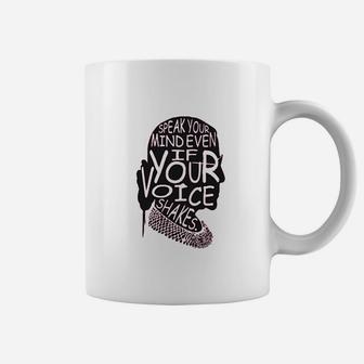 Kropsis Speak Your Mind Even If Your Voice Shakes Coffee Mug | Crazezy