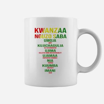 Kwanzaa - Nguzo Saba - The Seven Principles Coffee Mug | Crazezy
