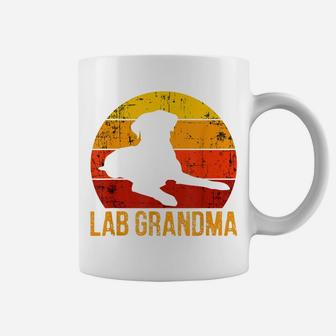 Lab Grandma Vintage Retro Labrador Matching Grandparents Coffee Mug | Crazezy DE