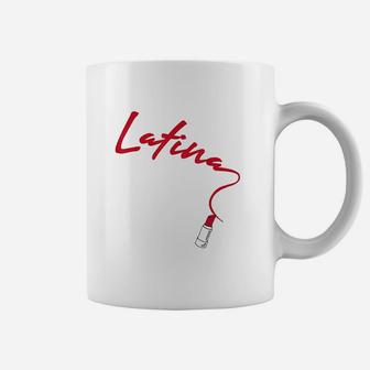 Latina Red Lips Coffee Mug | Crazezy