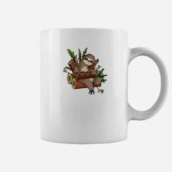 Lazy Sloth Sushi Lover Funny Japanese Food Lover Coffee Mug - Thegiftio