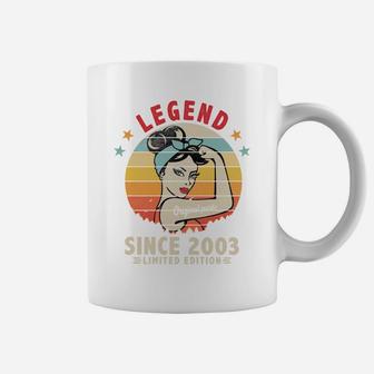 Legend Since 2003 18Th Birthday Retro 18 Yrs Old Men Women Sweatshirt Coffee Mug | Crazezy