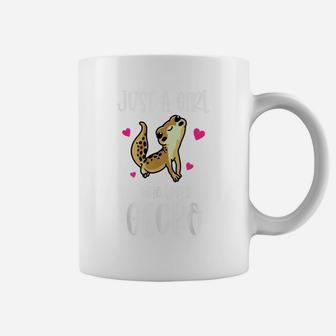 Leopard Gecko Just A Girl Womens Kawaii Lizard Reptile Coffee Mug | Crazezy CA