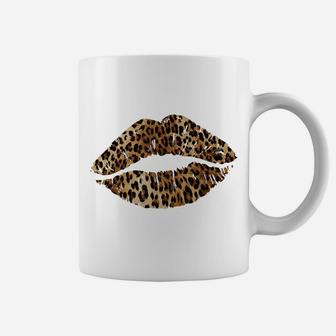 Leopard Lips Trendy Kiss Mouth Women Cheetah Animal Print Coffee Mug | Crazezy UK