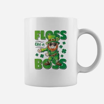 Leprechaun Floss Like A Boss St Patricks Day Boys Kids Gifts Coffee Mug | Crazezy CA