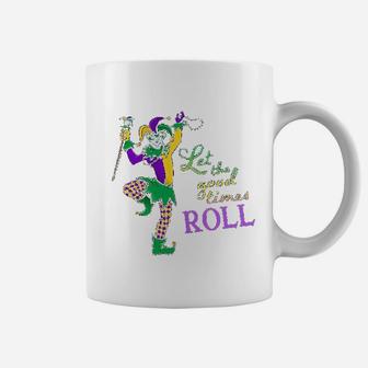Let The Good Times Roll Mardi Gras Jester Coffee Mug - Thegiftio UK