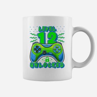 Level 12 Unlocked Video Game 12Th Birthday Gamer Boys Coffee Mug | Crazezy DE