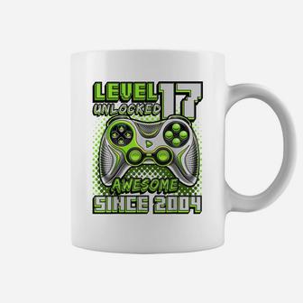 Level 17 Unlocked Awesome 2004 Video Game 17Th Birthday Boys Coffee Mug | Crazezy AU