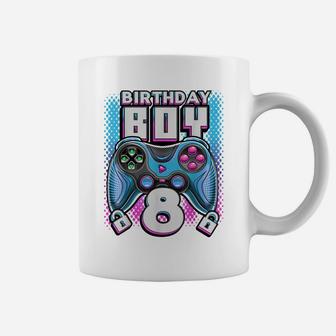 Level 8 Unlocked Video Game 8Th Birthday Gamer Boys Coffee Mug | Crazezy AU