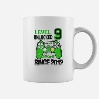 Level 9 Unlocked Awesome Since 2012 Video Game Coffee Mug | Crazezy CA