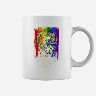 Lgbt Aquarius Pride January February Birthday Zodiac Gift Coffee Mug | Crazezy AU