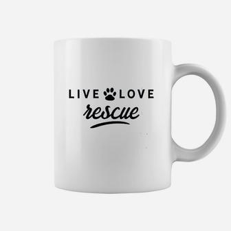 Live Love Rescue Dog Coffee Mug | Crazezy UK