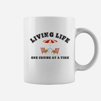 Living Life One Cruise Ship Accessories Cruise Boat Coffee Mug | Crazezy UK