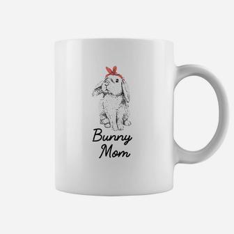 Lop Eared Bunny Rabbit Mom Drawing Coffee Mug | Crazezy UK