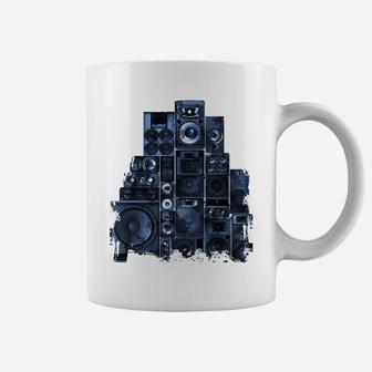 Loudspeaker Rack Enthusiast Audio Engineer Electronic Techno Coffee Mug | Crazezy