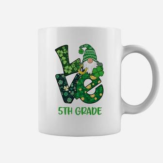 Love Gnome 5Th Grade St Patricks Day Teacher Or Student Coffee Mug | Crazezy UK
