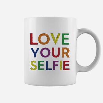 Love Your Selfie Rainbow Coffee Mug - Thegiftio UK