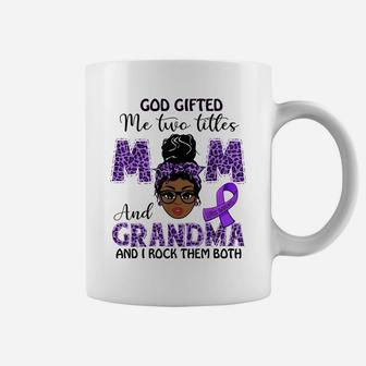 Lupus Awareness God Gifted Me Two Titles Mom And Grandma Coffee Mug | Crazezy