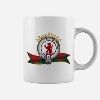 Macduff Clan Tartan Crest Motto Coffee Mug | Crazezy