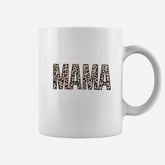 Mama Women Leopard Funny Letter Print Mom Gift Tops Coffee Mug | Crazezy CA