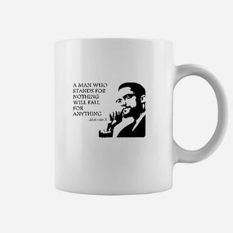Man Who Stands For Nothing Fall For Anything Coffee Mug | Crazezy DE