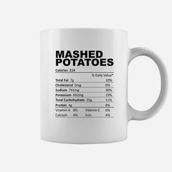 Mashed Potatoes Nutritional Facts Coffee Mug - Thegiftio UK