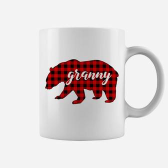 Matching Family Buffalo Plaid Granny Bear Red Lumberjack Coffee Mug | Crazezy UK