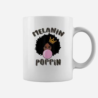 Melanin Poppin Black History Month Coffee Mug - Seseable