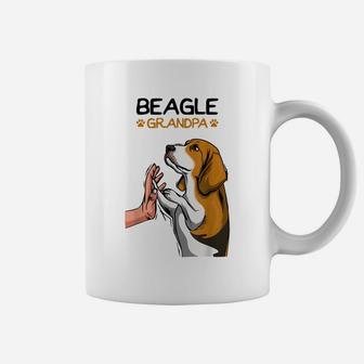 Mens Beagle Grandpa Dog Dad Coffee Mug | Crazezy CA