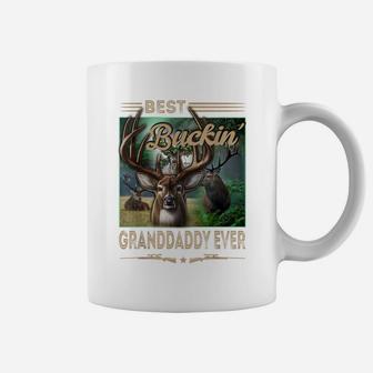 Mens Best Buckin' Granddaddy Ever Deer Hunting Bucking Father Coffee Mug | Crazezy AU