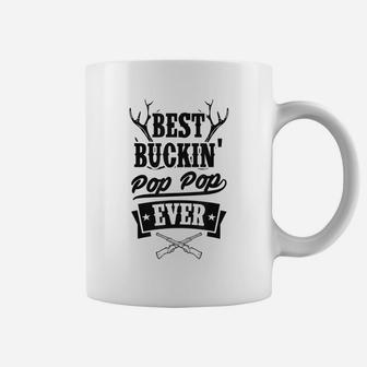Mens Best Buckin Pop Pop Ever Deer Hunting Gear Stuff Essential Coffee Mug | Crazezy DE