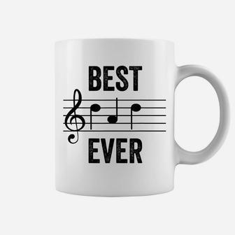 Mens Best Dad Ever Music Notes Tshirt Funny Fathers Day Gift Coffee Mug | Crazezy DE