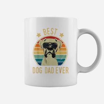 Mens Best Dog Dad Ever Boxer Father's Day Gift Coffee Mug | Crazezy
