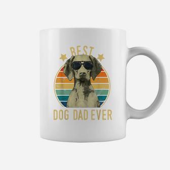 Mens Best Dog Dad Ever Vizsla Father's Day Gift Coffee Mug | Crazezy