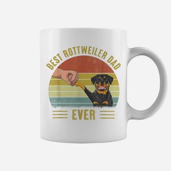 Mens Best Rottweiler Dad Ever Fist Bump Rottie Dog Father's Day Coffee Mug | Crazezy UK