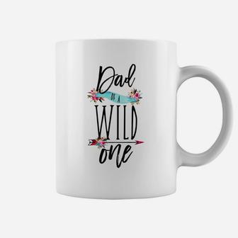 Mens Dad Of A Wild One Shirt Boho 1St Birthday Daddy Family Gift Coffee Mug | Crazezy