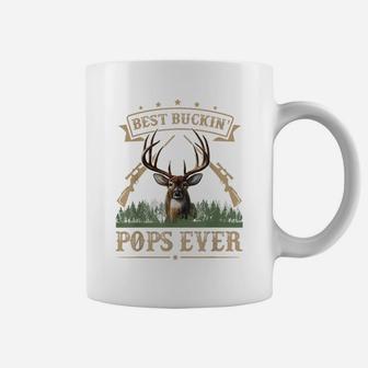 Mens Fathers Day Best Buckin' Pops Ever Deer Hunting Bucking Coffee Mug | Crazezy