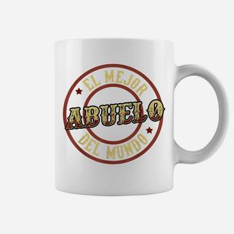 Mens Fathers Day Gift Shirts In Spanish El Mejor Abuelo Del Mundo Coffee Mug | Crazezy DE