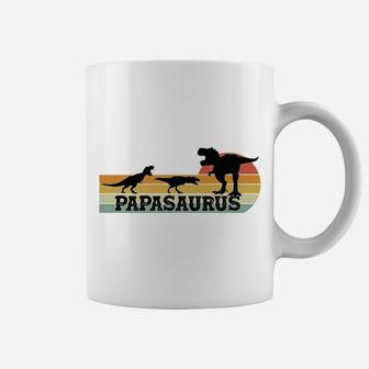 Mens Fun Papasaurus T-Rex Dinosaurs For Papa - Father's Day Coffee Mug | Crazezy DE