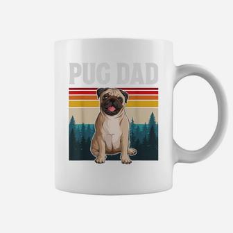 Mens Funny Pug Dad - Vintage Retro Pug Dog Lover Coffee Mug | Crazezy