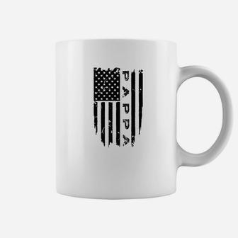 Mens Grandpa Gift Pappa American Flag Shirts Men Coffee Mug - Thegiftio UK