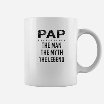 Mens Pap The Man The Myth The Legend Grandpa Gift Men Coffee Mug - Thegiftio UK
