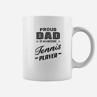 Mens Proud Dad Of An Awesome Tennis Player For Men Coffee Mug - Thegiftio UK