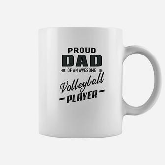 Mens Proud Dad Of An Awesome Volleyball Player For Men Coffee Mug - Thegiftio UK