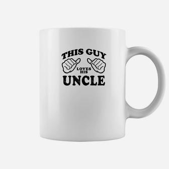 Mens This Guy Love His Uncle Relative Gift Men Coffee Mug - Thegiftio UK